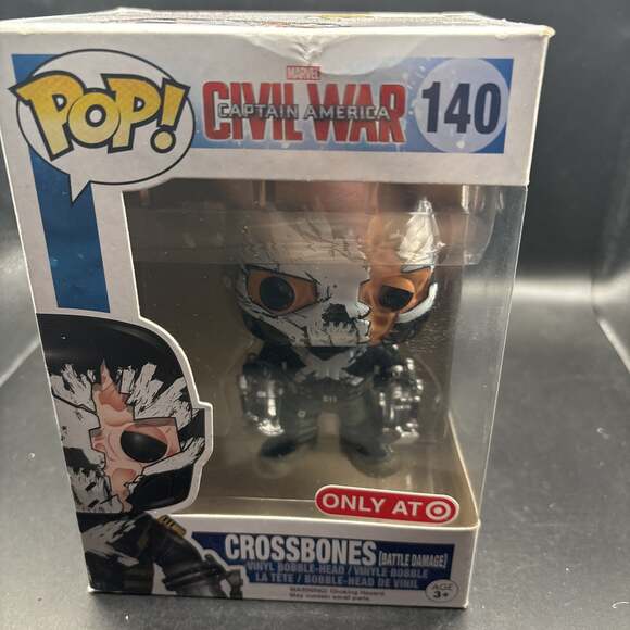 Funko Pop! Marvel Crossbones Battle Damage Civil War #140 Target Exclusive - Picture 5 of 5
